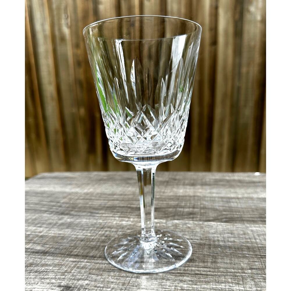 Waterford Crystal Lismore Vintage Ireland 6 7/8" Water Goblet-Excellent